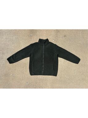 Uniqlo Men's Fleece Jacket Full Zip Dark Green Size Large